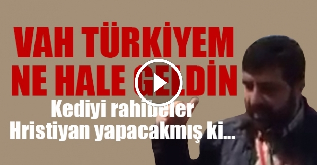 Kedinin kafasına vurup Kelime-i Şehadet getirtip Müslüman yapmış