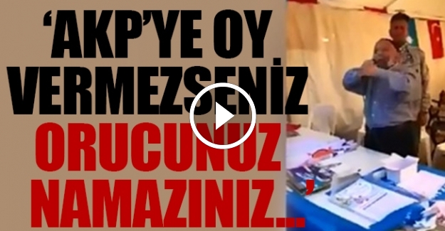 AKP'ye böyle oy istedi...