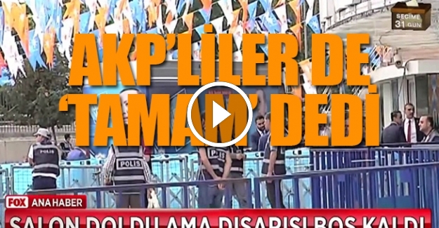 AKP'ye büyük şok; Erdoğan bu kez kalabalığa seslenemedi