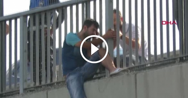 İntihar girişimi TEM Otoyolunu kilitledi