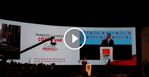 CHP'li Ekrem İmamoğlu vaatlerini ve projelerini açıkladı