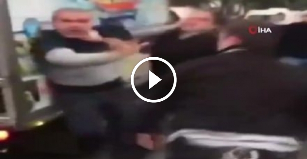 Hastanede özel güvenlikçi ile vatandaşın kavgası kamerada