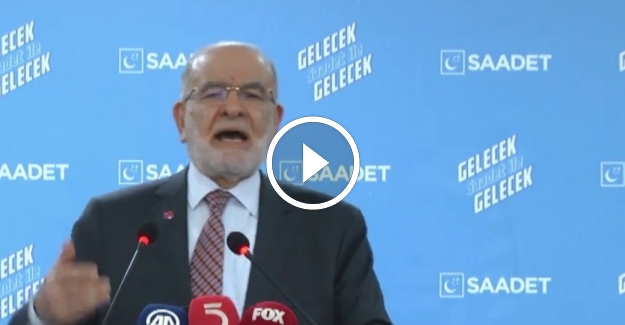 Saadet Partisi Genel Başkanı Temel Karamollaoğlu açıklama yapıyor 18 Aralık 2019