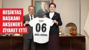 Beşiktaş Başkanı Ahmet Nuri Çebi Meral Akşener'i ziyaret etti