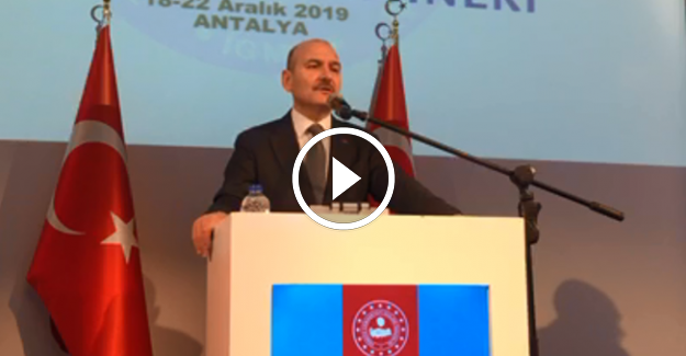 İçişleri Bakanı Süleyman Soylu Antalya'da konuştu 20 Aralık 2019