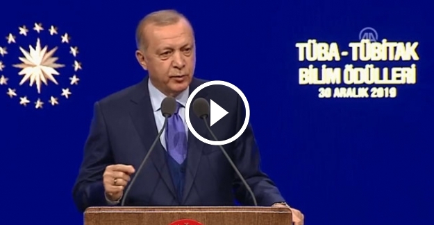 Recep Tayyip Erdoğan TÜBİTAK ve TÜBA bilim ödüllerinde konuşuyor