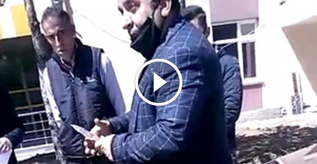 AKP'li Belediye başkanı vatandaşa bıçak çekti
