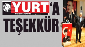 Baykal'dan YURT Gazetesi'ne teşekkür