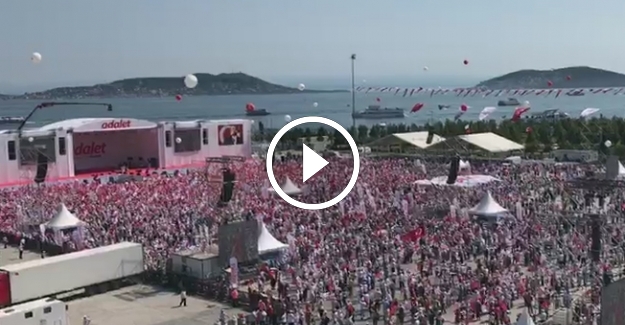 Milyonlar Maltepe'ye akın etti... İşte tepeden ilk görüntü!