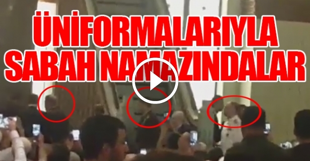 Hulusi Akar kuvvet komutanları cümbür cemaat sabah namazına götürdü