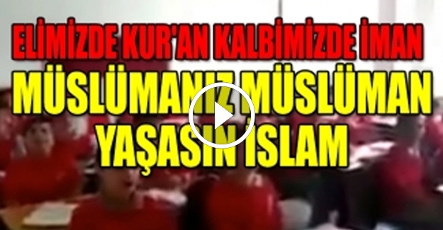 Derse tekbir getirerek başladılar