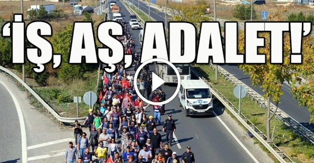 İşten çıkarılan Şişecam işçileri yürüyüşte!