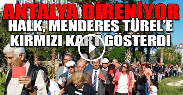Antalya'da simgesel referandum: Halk 'hayır' dedi!