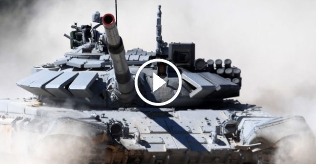 Tank ile bombalı araç arasındaki düello böyle görüntülendi
