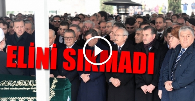 Mesut Yılmaz'ın oğlunun cenazesinde soğuk rüzgarlar